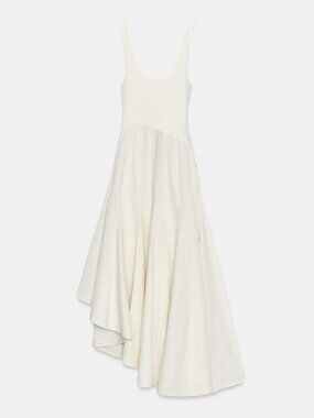 ZARA COMBINATION GODET DRESS